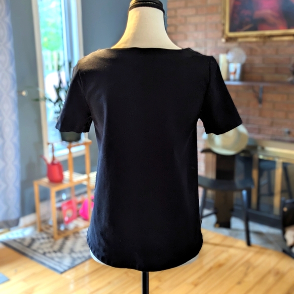 RW&CO Short Sleeve Black & White Top - Picture 3 of 6